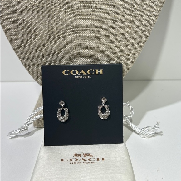 Coach Silver Signature Pavé Earrings
NWT Dust bag included - Picture 5 of 5